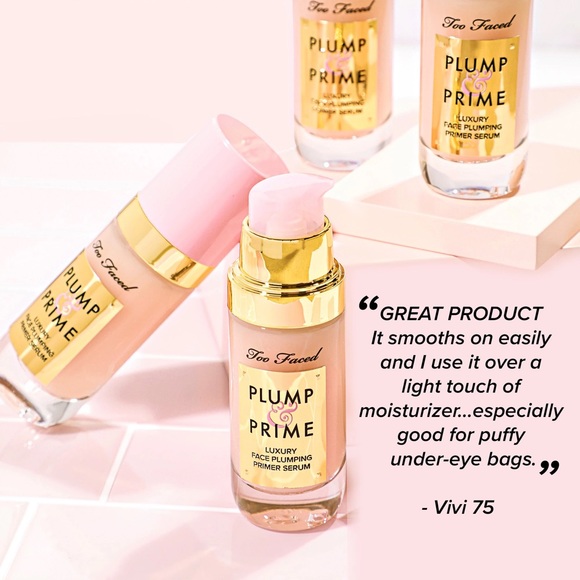 NEW Too Faced Plump & Prime Face Plumping Primer Serum - Picture 2 of 7